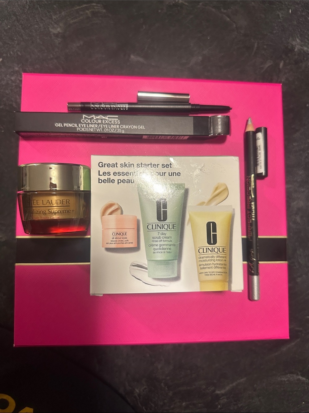 Clinique Eye & Skincare Gift Set with Hot Pink Box